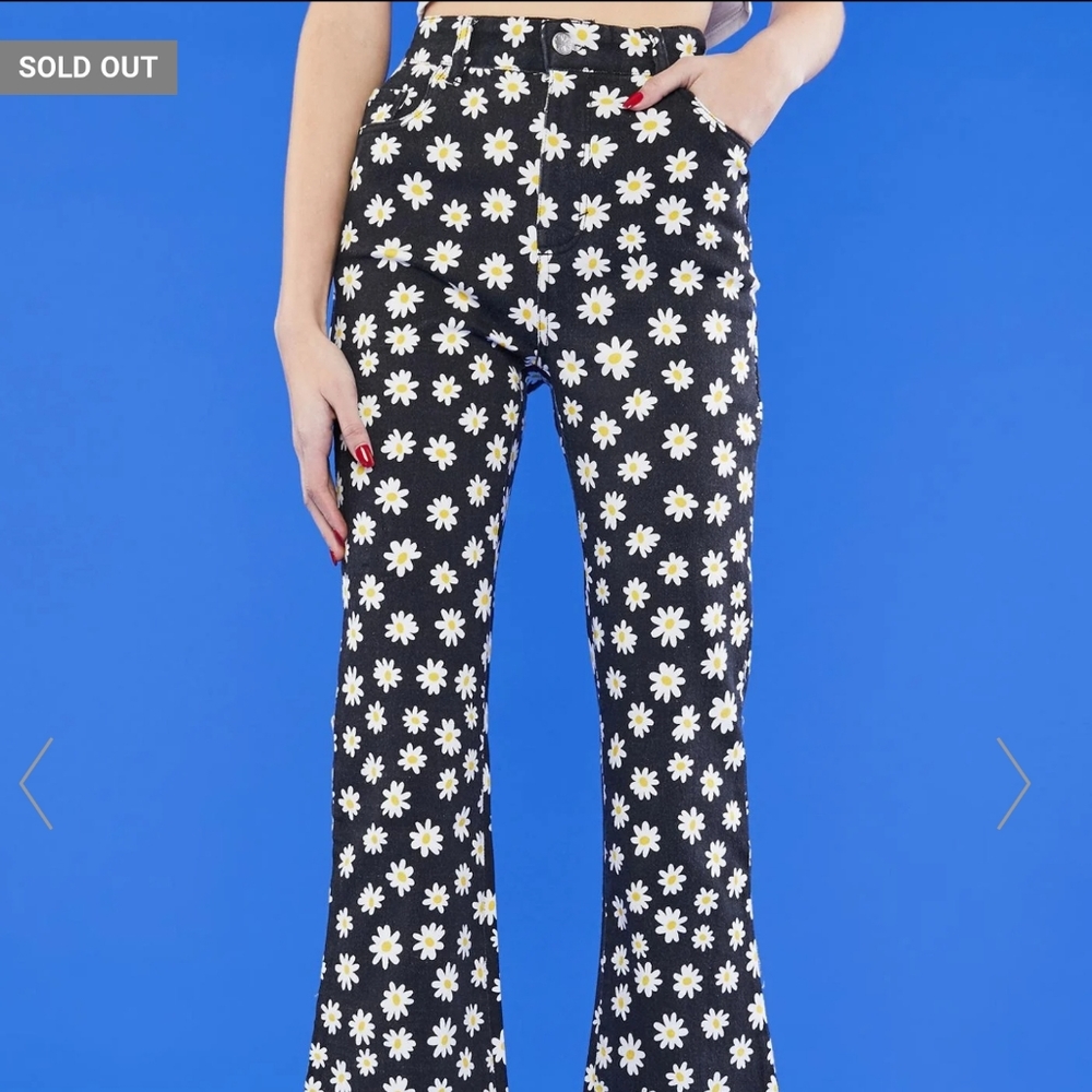 Dolls Kill x Delia's WHAT'S THE BUZZ FLARE JEANS